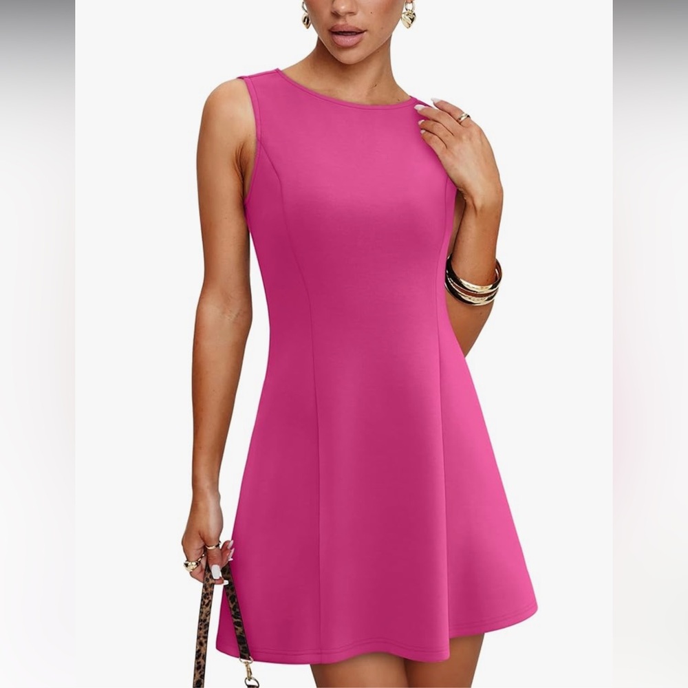 Elegant Pink Sleeveless Dress NWT
